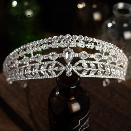 Crowns Headband Beautiful Wedding Tiaras Hair Decorative Accessories for Prom Birthday Costume Party PT