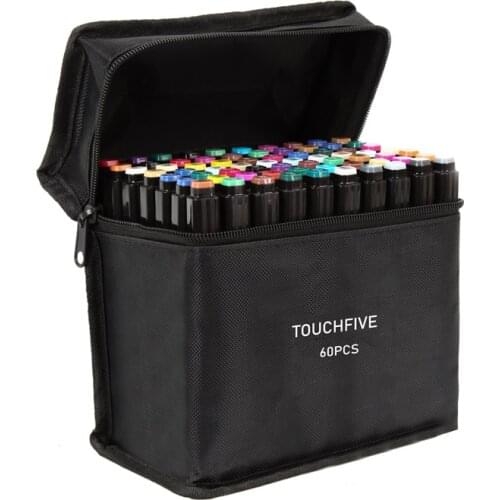 30/40/60/80 Colors Art Markers highlighters Alcohol Ink Dual Brush Pen Manga Student Sketch Drawing Supplies For Artist marker