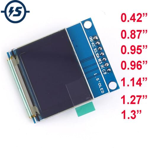 TFT OLED LCD Display Module SPI RGB SSD1306 SSD1351 SSD1331 ST7789 ST7789 Driver 0.42" 0.87" 0.95" 0.96" 1.14" 1.27" 1.3"