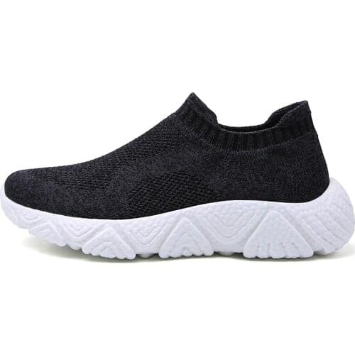 High Quality Men Fly-Knitting Outdoor Sports Shoes Lightweight Running Shoes Black Dynamic Style Designer Sports Sneakers Sock