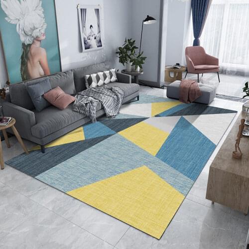 Nordic Geometric Floor Rug Carpet Modern Coffee Table MatChild Kids Play Mat Living Room Bathroom Home Door Mat