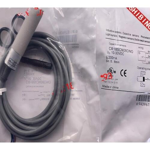 2pcs New High QualityNew capacitive proximity switch CR18SCN08DNO CR18SCN08DNC
