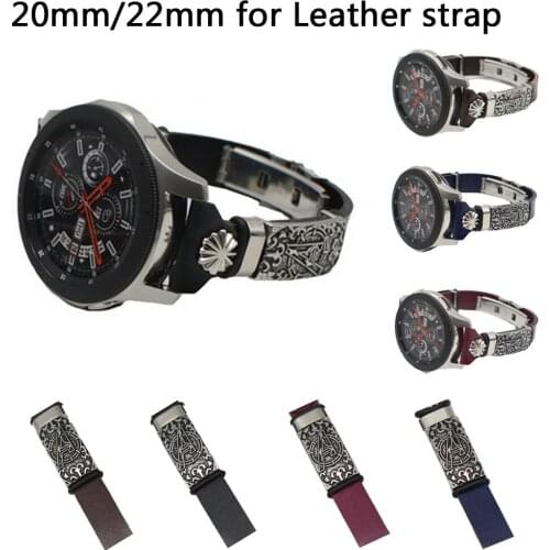 DIY Original vintage leather Watchbands For Samsung galaxy Watch Active 2 ,for Amazfit Bip / Stratos 2 2 S 3 / PACE / GTS