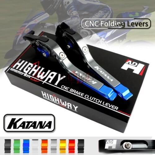 CNC Brake Handle Bar Lever Extendable Folding Adjustable Brake Clutch Levers For SUZUKI 600 750 KATANA 1998-06