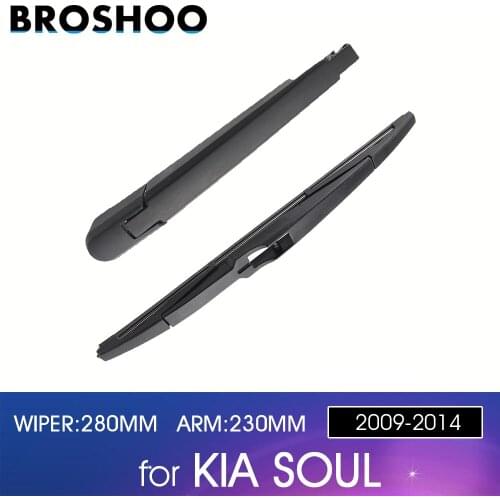 BROSHOO Car Rear Wiper Blades Back Windscreen Wiper Arm For KIA Soul Hatchback (2006-2009) 280mm,Windshield Auto Styling