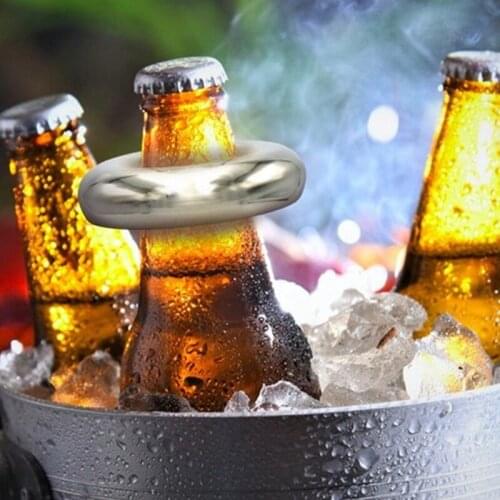 Creative Portable Bottle Cap Round Metal Bottle Opener Beer Opener Bar Tool Beverage Opener Wine Accessories Kitchen Accessories