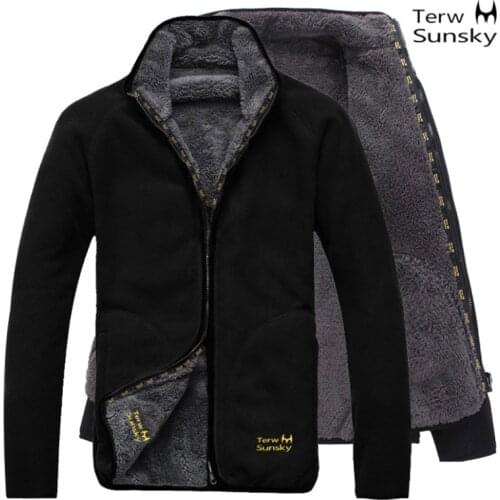 Outdoor Polar fleece Jacket men winter thick thermal Hiking Jacket double-sided wear Coral velvet coat camping trekking Outwear