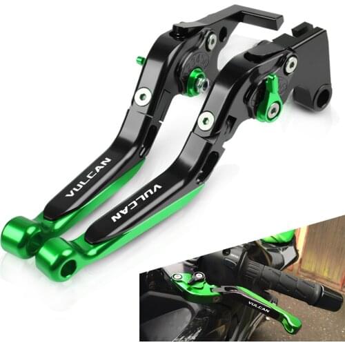 Motorcycle Brake Clutch Lever Extendable Adjustable Hand Grip Handlebar For KAWASAKI VULCAN/S 650cc 2015 2016 2017 2018 2019