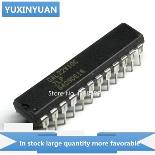 YUXINYUAN 5PCS/LOT GAL22V10C-7LP GAL22V10C 7LP 22V10C-7LP GAL22V10 DIP24 in stock in stock