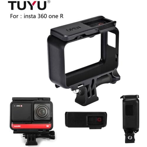 TUYU Camera Protective Frame Border Cage for Insta360 One R Sport Camera Accessories 4K Wide Angle Lens Housing Frame Shell Case