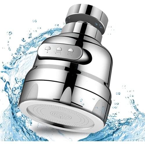 Zhangji 3 Modes Faucet Aerator Kitchen Water Saving Water Filter 360 Degree Rotating Flexible Water Faucet Bubbler For Kitchen