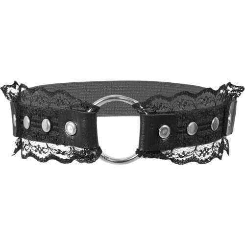 Rock Sexy Leather Heart Garter Belt Elastic Leg Girl Women Harness Goth Accessories Black Gothic Rivet Punk Anklet Thigh Garter