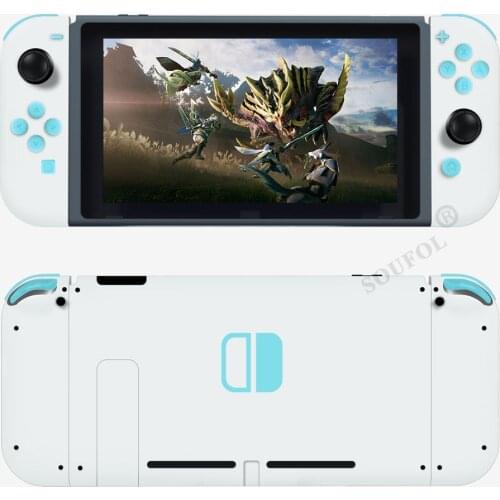 Newest DIY Hard Custom Plastic Housing Cover Case Shell for Nintendo Switch Controller NS Joycon Replacement Parts with Buttons