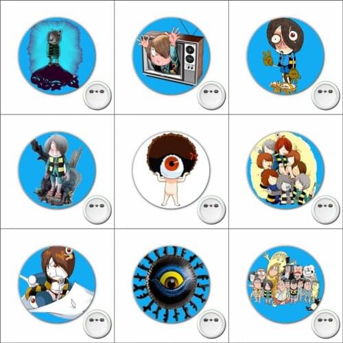 Game Gegege no Kitaro Cosplay Badge Cartoon Brooch Pins for Backpacks bags Badges Button Clothes Accessories 1pcs