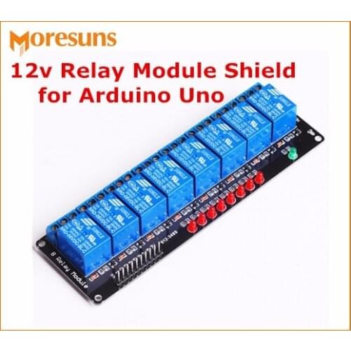 10pcs/lot 8 Channel relay module relay driver module MCU countrol board 12V Module Shield for Arduino Uno module