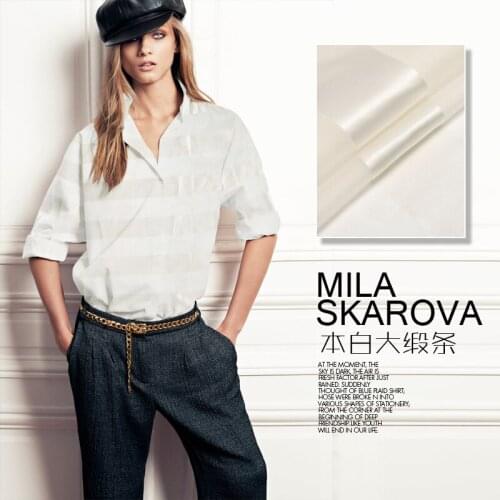 100% pure mulberry White silk satin soft light skirt DIY silk fabric A61