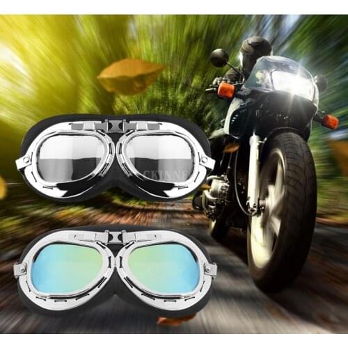 200Pcs/Lot Motorcycle Carting Goggles Glasses Mirror Pilot Biker Helmet Sunglasses Scooter Cruiser Glasses Racing Eyewear