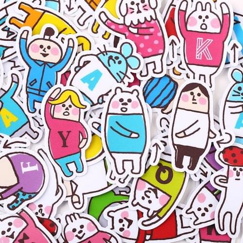 42pcs Cute gymnastics Kids Fun Paper Stickers Homemade Bookkeeping Decals on Laptop / Decorative scrapbooking / DIY stickers