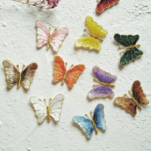 Banner Butterfly Embroidery For Dress Clothes Patches DIY Handmade Needlework Accessories 3D Decoration 2021new High Quality
