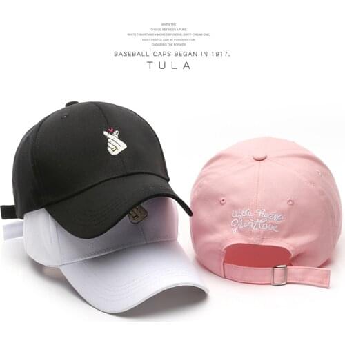 Cotton Baseball Cap for Girl Snapback Hat Casual Ladies Peaked Cap Fashion Women Hats Summer Sun Cap Adjustable Gorras chapeau