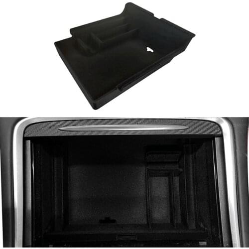 Car Central Armrest Storage Box Fit for 2021 Tesla Model 3 Accessories Center Console Flocking Organizer