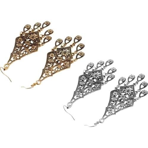 Womens Dangle Drop Earrings Tribal Enamel Hook Earrings Ear Studs Jewelry