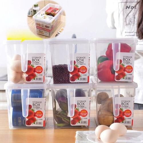 Holder Home Organiser Storage Containers Kitchen Clear Fridge Box Food Cupboard