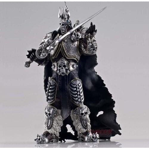 Game WOW Character FALL OF THE LICH KING ARTHAS Statue figure Model Toys 16cm