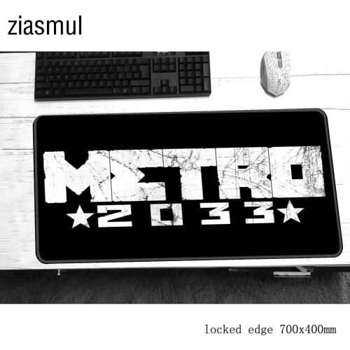 Metro 2033 mouse pad 700x400x2mm mats Customized Computer mouse mat gaming accessories gel mousepad keyboard games pc gamer