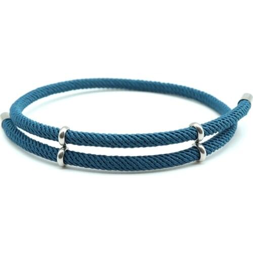 2021 Minimalist Adjustable Rope Bracelet Men Women Paired Frienship Braslet String Couple Braclet Handmade Accessories Pulseira