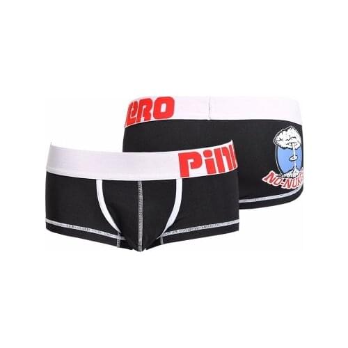 2020 Brand Pink Hero High-Quality Cotton Solid Underwear Men Sexy Boxers Men Underpants Cuecas Gay Underwear Boxer Shorts