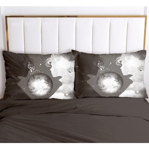 Pillowcase Abstract Style Adult One-Pair Package Skin-Friendly Brushed High-Density Adult plus Size Student Pillowcase