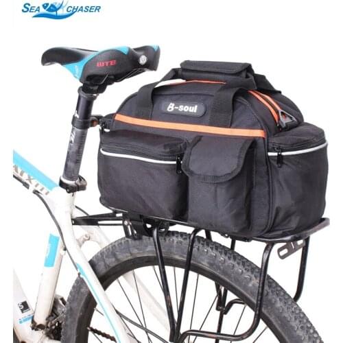 NEW 14L Waterproof Bicycle Rear Bag Cycling Seat Rack Storage Trunk Handbag Pannier Travel Riding Mountain Road Bike Bags
