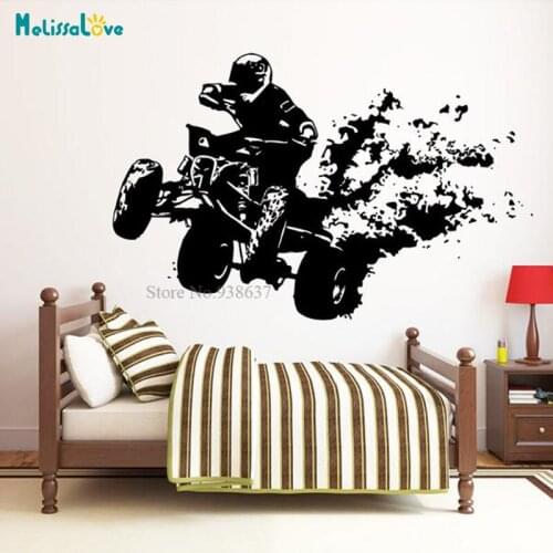 Fancy Motocross Show Wall Decal Motorcycle Home Decoration Living Room Warehouse Dirt Bike Décor Murals BB343
