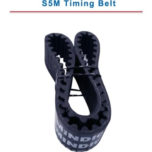 S5M Timing Belt with circular teeth 5M-180/195/225/250/255/260/275/280 belt width 15/20/25mm teeth pitch 5mm
