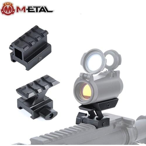 Airsoft Tactical Height Rail QD Mount 3 Slot Base 20mm Picatinny Rail for T1 T2 Scope Sight Hunting Rifle Optic Scope Holder