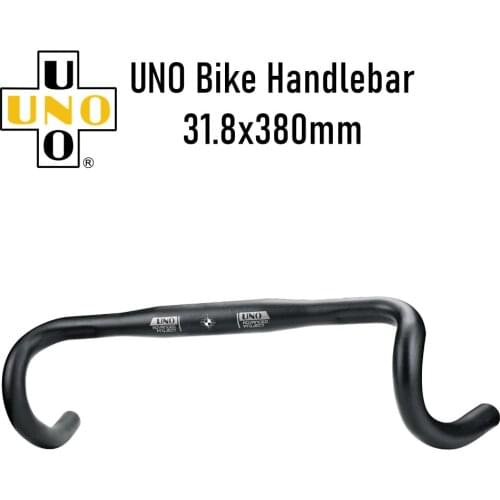 UNO Aluminum Alloy Bike Handlebar Road Bike Handlebar 31.8x380mm Bicycle Bent Handlebar Cycling Accessories Parst