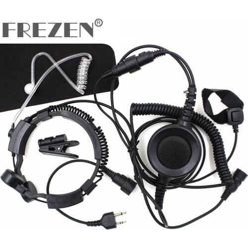 Covert Earpiece Grade Tactical Throat Mic Armpit Finger PTT Headset for Midland Portable Radio GXT550/650 GXT1000 GXT1000VP4