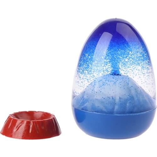 Creative Imitation Volcanic Eruption Beautiful Floating Sand Oil Spilled Drop Ornaments Kids Toy Hourglass Timer Birthday Gifts