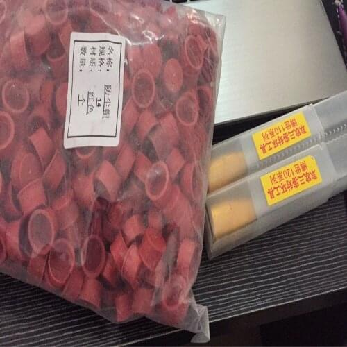 High quality fuel pump injector dust caps 14mm (one bags ) + common rail injector seal ring tool injector 110/120 series 2 pcs