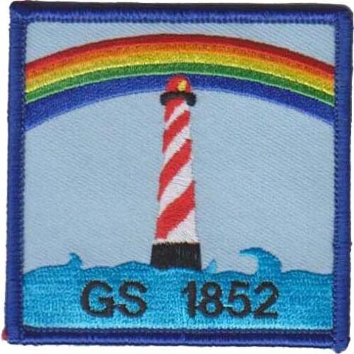 Customized Rainbow Embroidered Patch 3" Made by Twill with Merrow Border and PVC Backing OEM Orders are Welcome Free Shipping