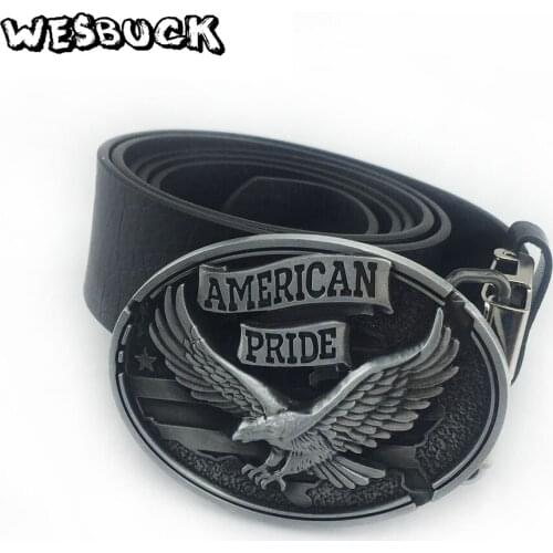 5 PCS MOQ WesBuck Brand Big Eagle Metal Belt Buckles Cool Belt Head