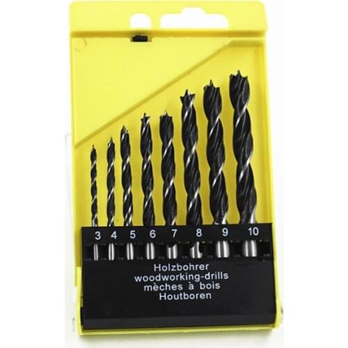 8pcs/lot 3-10mm Wood Working Drill, Wood Drilling, Hole Drilling,High Carbon Steel Drill