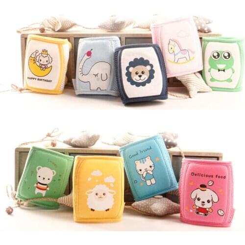 9 Colors Baby Cartoon Animals Knee Pad Anti-fall Toddler Motion Crawl Comfortable Knee Pad For Baby Crawling Knee Pads Protector