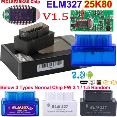 Best MINI ELM 327 V1.5 Bluetooth For Android elm 327 Auto OBD2 Scanner Car Code Reader Diagnostic Tool elm-327 V 1.5 OBD 2 II