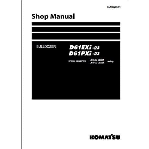 Komatsu Bulldozers Doozer All Shop Manual 2017
