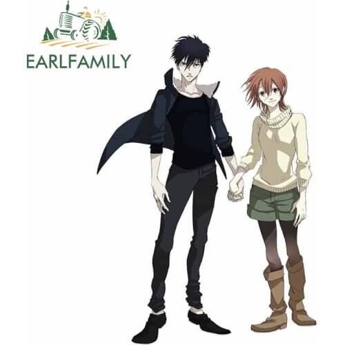 EARLFAMILY 13cm x 9.3cm for Devils Line Decal Surfboard Personality Anime Car Stickers Laptop Occlusion Scratch Anime Decoration