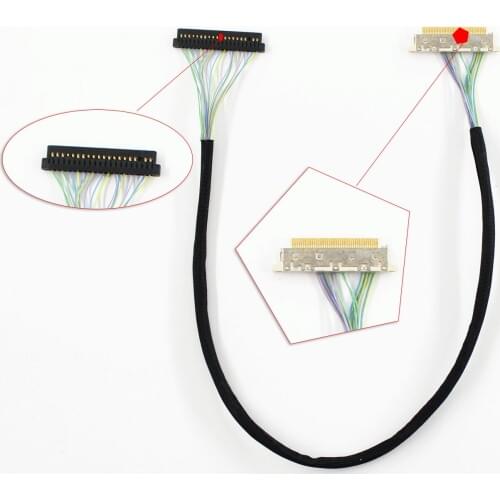 LCD Panel cable 88441-fis support 20 pin FI-SE20ME connector Pin pitch 1.25mm lvds screen for DN2800MT Mini-ITX motherboard
