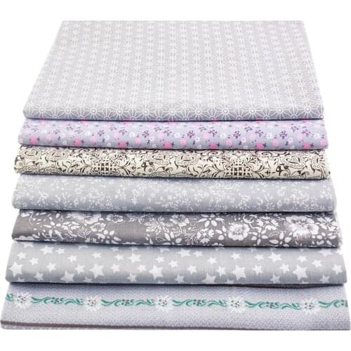 Booksew Spanish Style Plaid Plain 100% Cotton Cloth Patchwork Needlework Fabrics For Sewing Dress Materials Handmade DIY Dolls