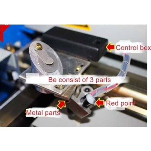 CO2 laser machine auto focus light engraver red infrared light point align system with control box